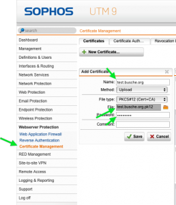 zertifikatsmanager-utm